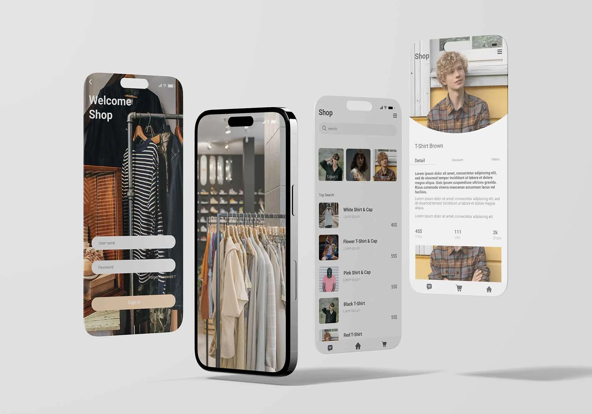 寄宿日记手机客户端界面展示